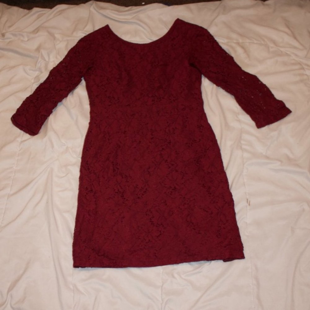 Merona Crimson Textured Dress